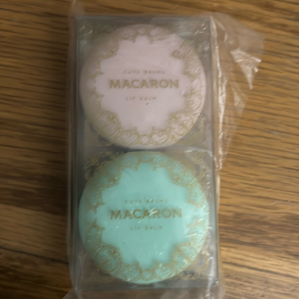 Macaron lip balms! Brand new and in the plastic! SO CUTE!